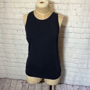 Gap fit breathe black tank top open back small